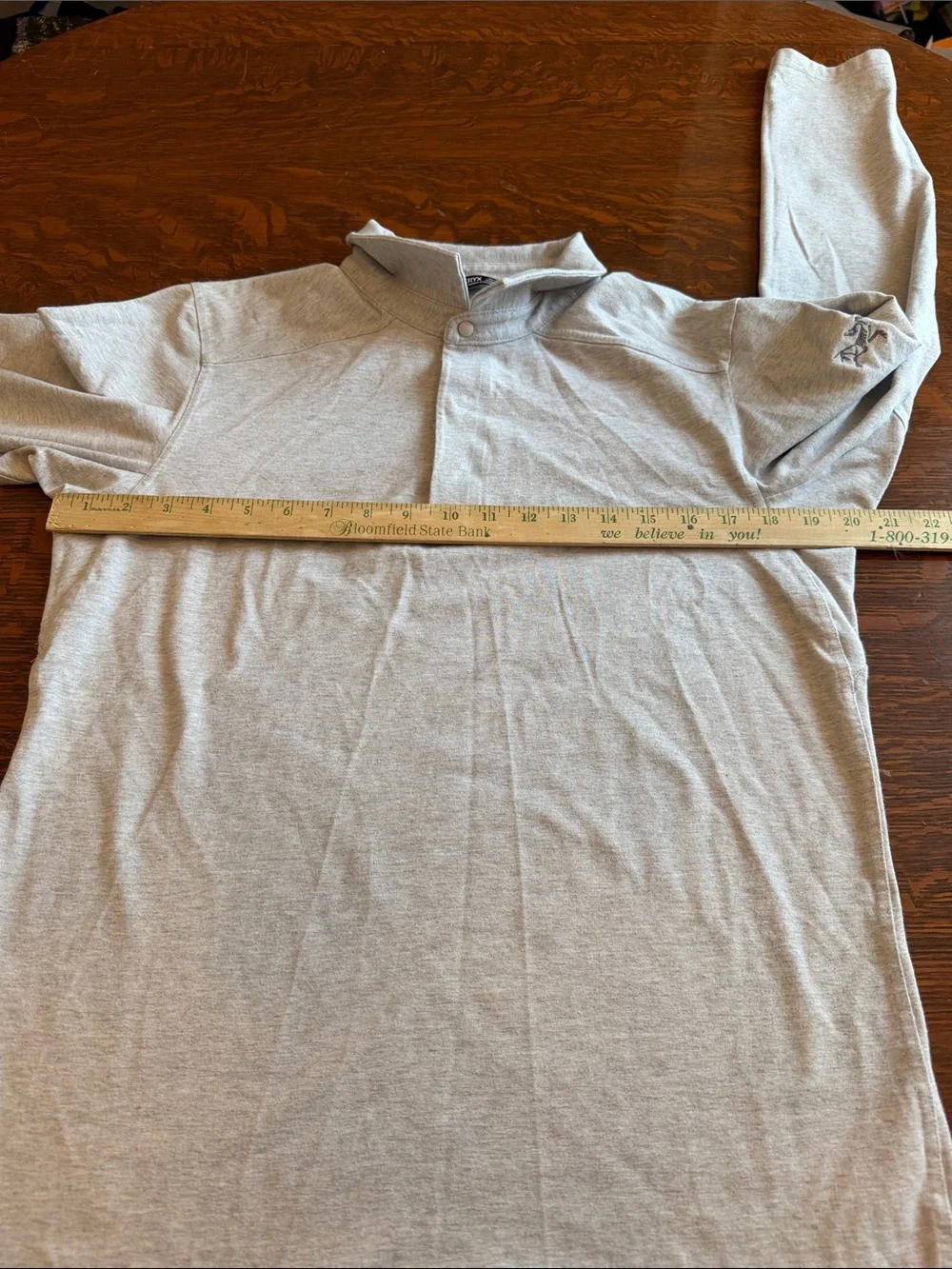 Arc'teryx Captive Polo Shirt Mens Medium light heathered gray